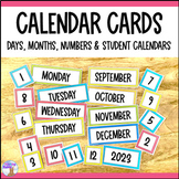 Days of the Week & Months Calendar Cards & Student Calendars