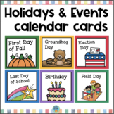 Calendar Holiday Cards - Holidays & Events - Pocket Chart Size