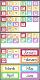 Calendar Cards (Polka Dot ALL COLORS + Rainbow)