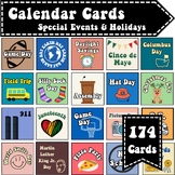 Calendar Cards | Special Events & Holidays | Classroom Dec