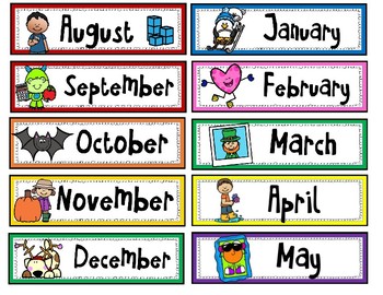 CALENDAR Number Cards Ready to Use PLUS Clipart (Karen's Kids Studio)