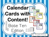 Calendar Cards with Content – Base Ten Edition