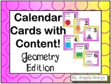 Calendar Cards with Content – Geometry Edition