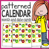 Calendar Numbers - Calendar Cards with Patterns