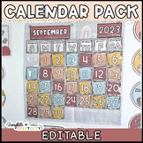 Calendar | Classroom Calendar | Modern Neutral Classroom