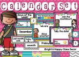 Calendar Classroom Decor (Happy and Bright)