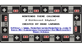 Nintendo Classroom Calendar- Perfect for a Video Game Theme!!!