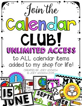 Preview of Calendar Club Bundle - Lifetime Updates {HUGE SAVINGS!}