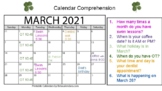 Calendar Comprehension - Functional Calendar for Special E