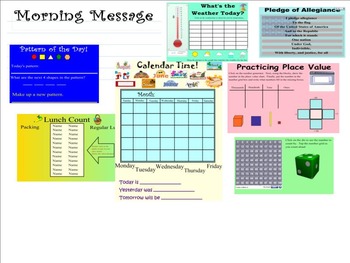 Preview of Calendar Corner - Morning Routine Smartboard Lesson