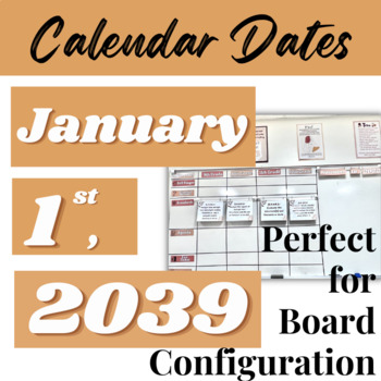 Preview of Calendar Date Labels - Days, Months, Years for Board Configuration