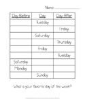 Calendar Days and Months