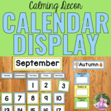 Calendar Display | Calming Colors Classroom Decor
