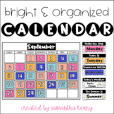 Calendar | Editable | Bright & Organized