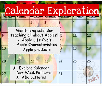 Preview of Calendar Exploration: Apple Life Cycle: One Month