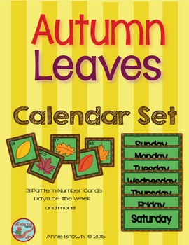 Preview of Calendar: Fall Theme 2