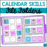 Calendar Skills File Folder Games and Activities for Speci