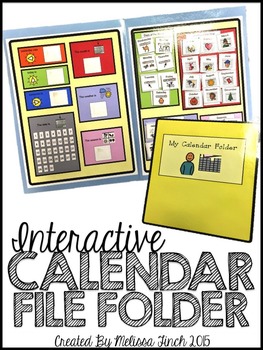 Calendar File Folder Interactive Activities for Students with Autism