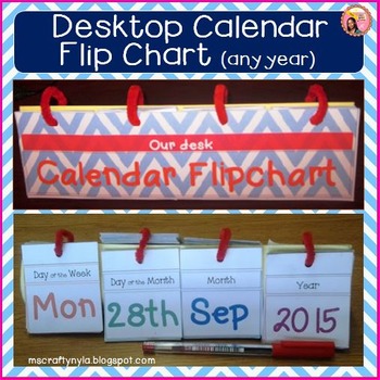 Calendar Flip Chart for Teachers by Nyla #39 s Crafty Teaching TPT