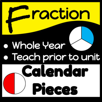 Preview of Calendar |  Fractions|  3rd-5th | Math