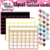 Calendar Frame Clipart with Glitter