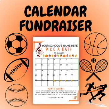 Preview of Calendar Fundraiser  - Fall Theme