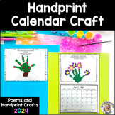 Handprint Calendar Craft with Poems (**FREE Updates Yearly!)