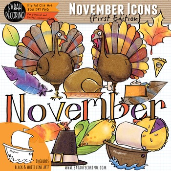 Preview of November Clip Art {First Edition}