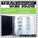 Calendar Independent Work Binder: Weather and Seasons
