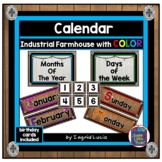 Calendar Industrial Farmhouse Chic  with Color