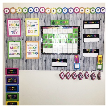 Neon Calendar Kit by Educated Elephant | Teachers Pay Teachers