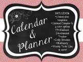 Teacher Binder Calendar & Lesson Planner Bundle {EDITABLE}