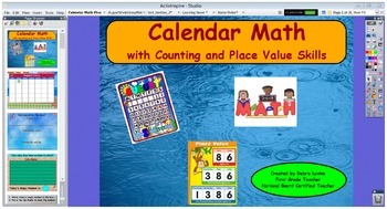Preview of Calendar Math 2018-2019 Flipchart