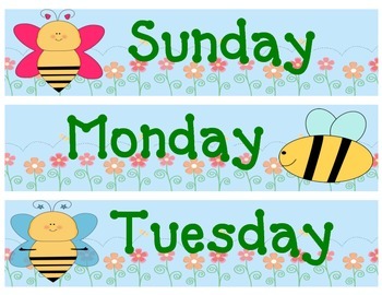 Calendar Math- Bee Theme by JARudy | TPT