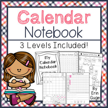 Preview of Calendar Math Notebook in 3 Levels