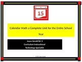 Calendar Math PPT for grades K-5--Digital