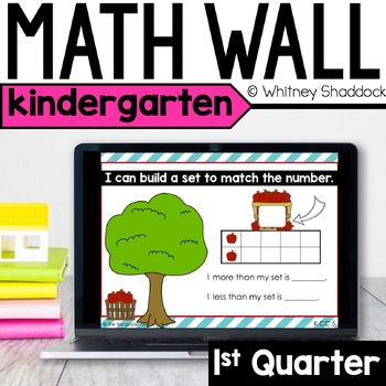 Preview of Kindergarten Interactive Calendar Math Skills in PowerPoint for 1st Quarter