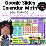 Calendar Math for Grades 1-3- Google Slides Version