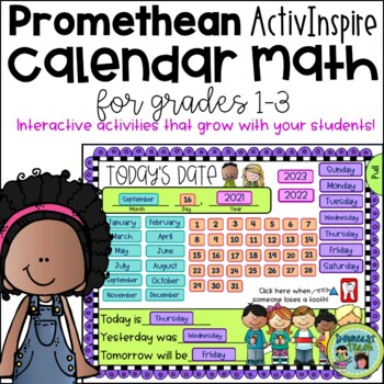 Preview of Calendar Math for Grades 1-3-Promethean Activinspire Version