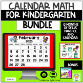 Calendar Math for Kindergarten Bundle
