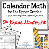 Calendar Math for the Upper Grades 5th Grade Starter Kit