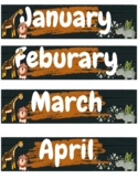 Calendar Months- Boho Theme