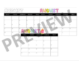 Calendar Months COLOR w/ CLIPART