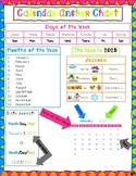 Calendar/Months/Days of the Week/Seasons Anchor Chart Spec