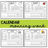 Calendar Morning Work/Monthly
