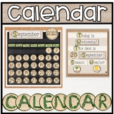 Calendar Nature Leaf Theme | Days of the Week | Months of 