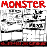 Calendar & Newsletter Template Bundle (Monster Edition)