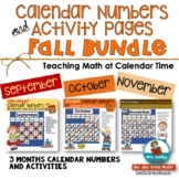 Calendar Number Cards | Fall Bundle | September, October a