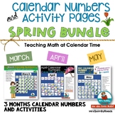 Calendar Number Cards | SPRING BUNDLE | March, April and May