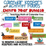 Calendar Number Cards for Entire Year | 12 month Bundle | 